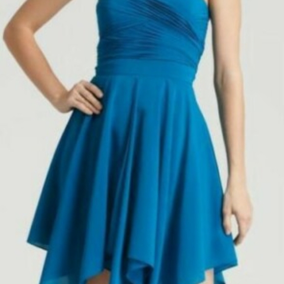 Aqua Dresses & Skirts - Aqua Teal Peacock Blue Color Strapless Dress